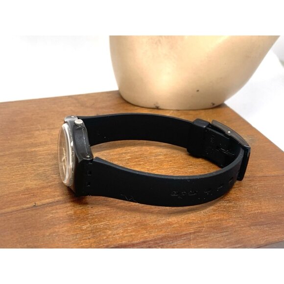 Swatch Women's Watch LB17OE Lady Black Single Swiss Quartz Rubber Band 25mm - Picture 8 of 13
